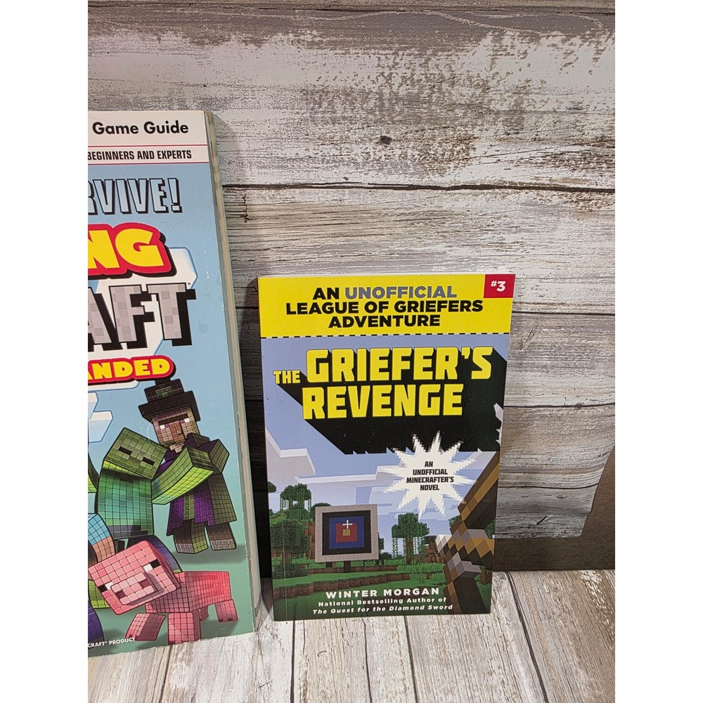 Minecraft Book Lot Essential Handbook Mastering Minecraft The‎ Griefers Revenge - Picture 4 of 9